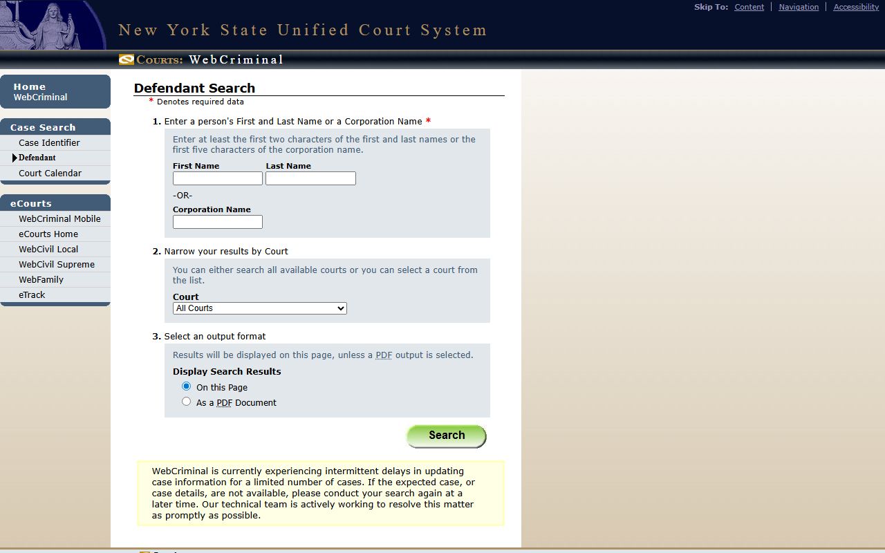 Wyoming County court records after jail arrest WebCriminal search